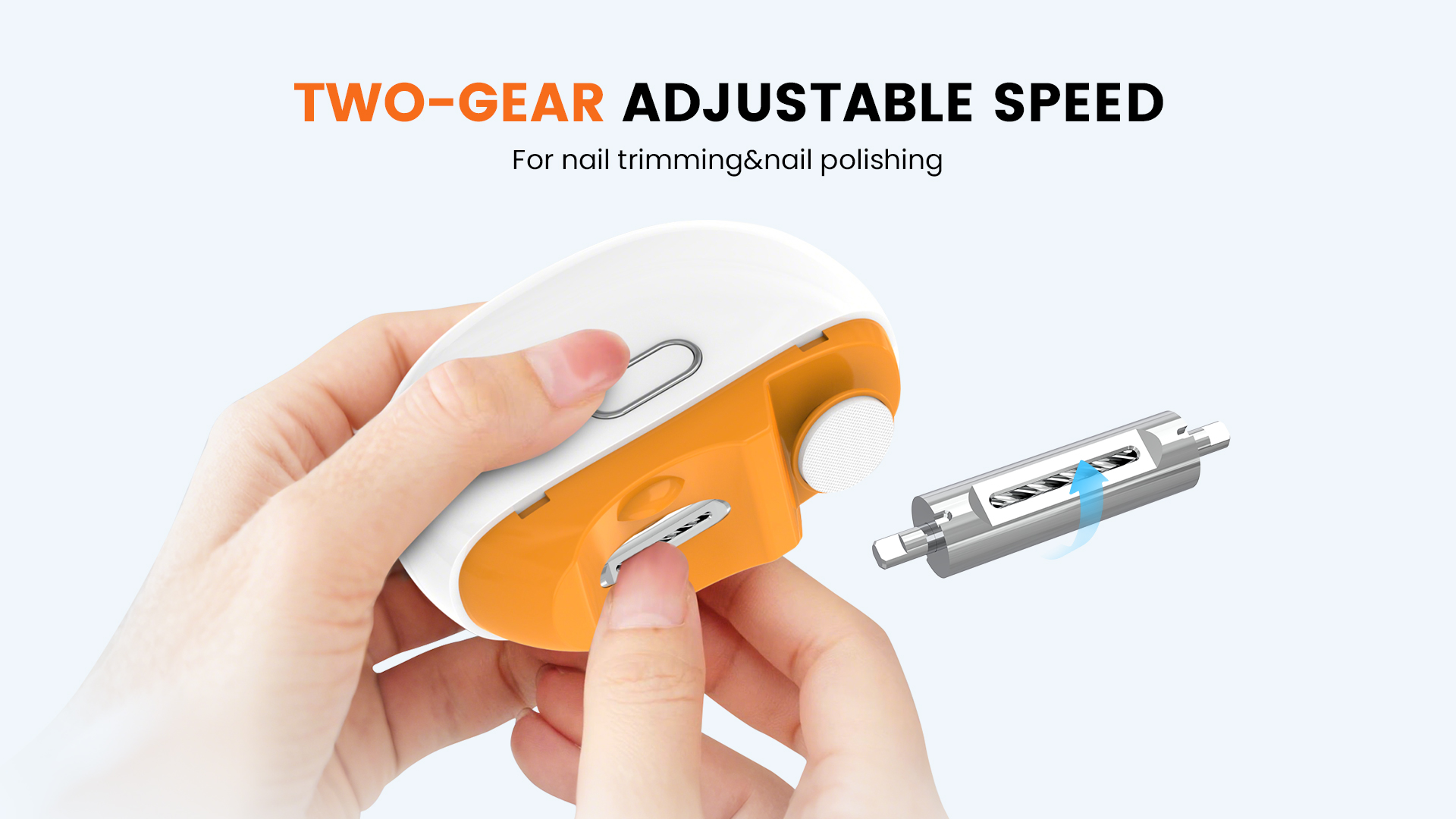electric nail clipper with light