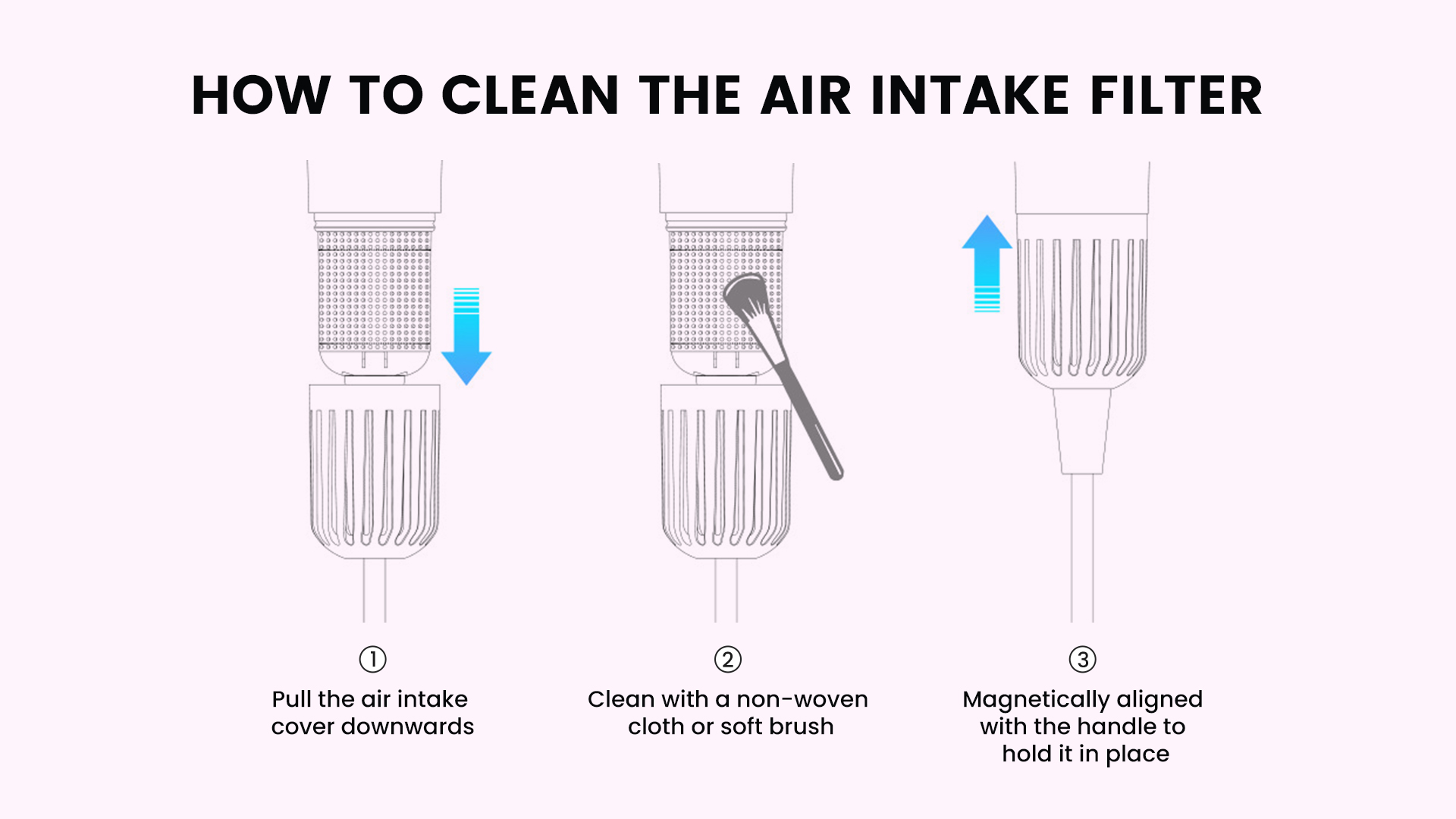 clean hair dryer filter