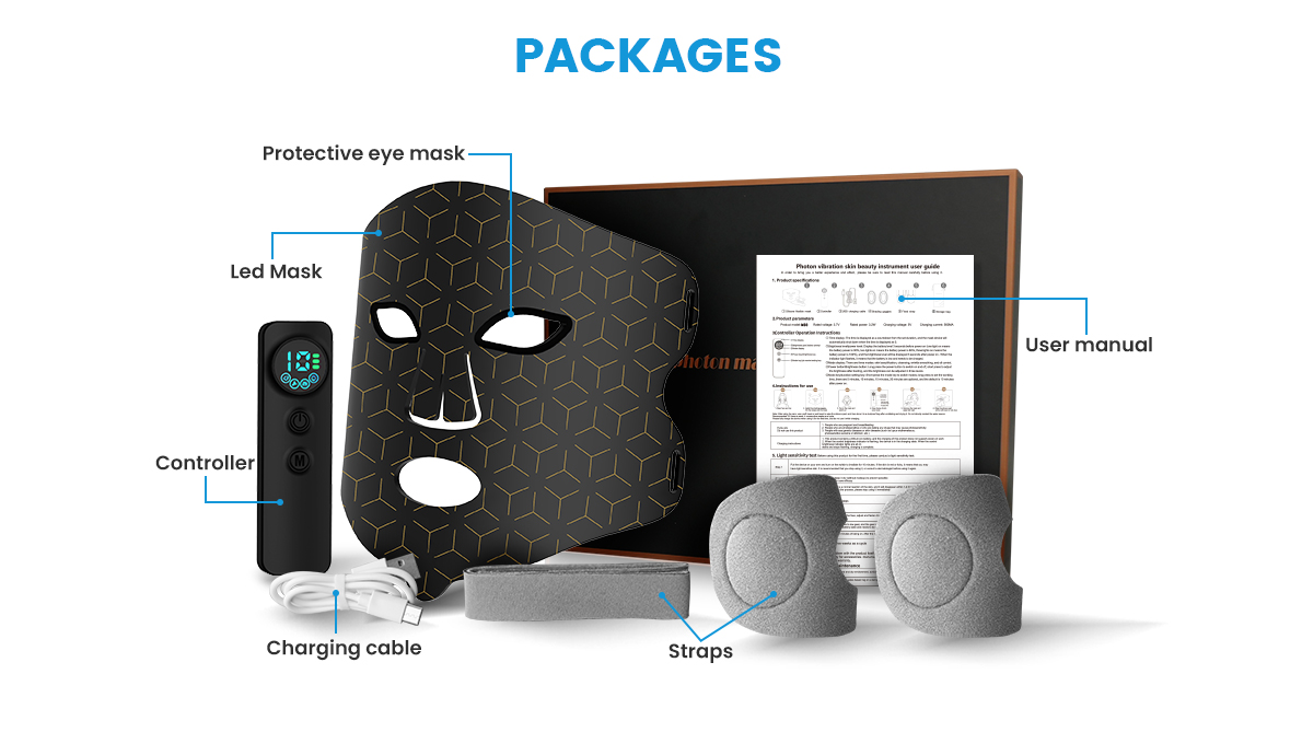 customized led light face mask