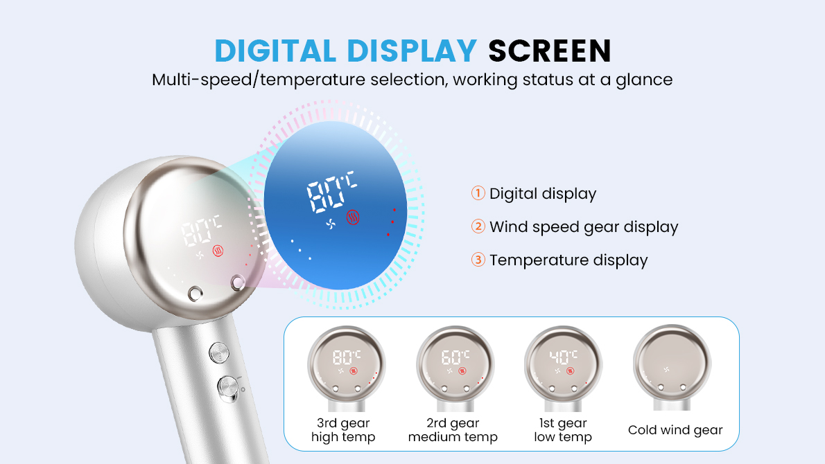touch screen hair dryer