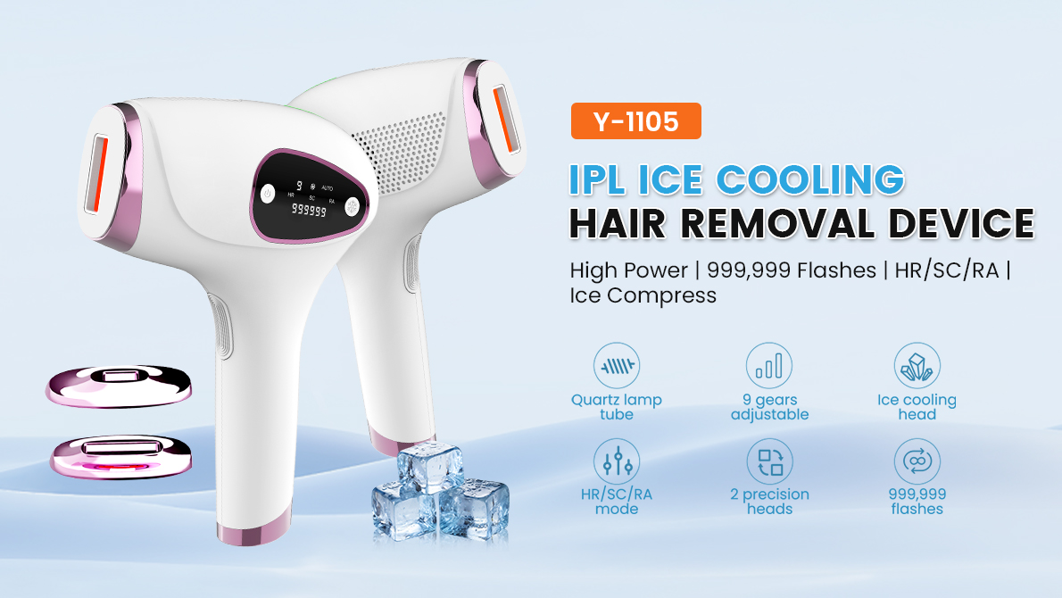 IPL ice cooling hair removal