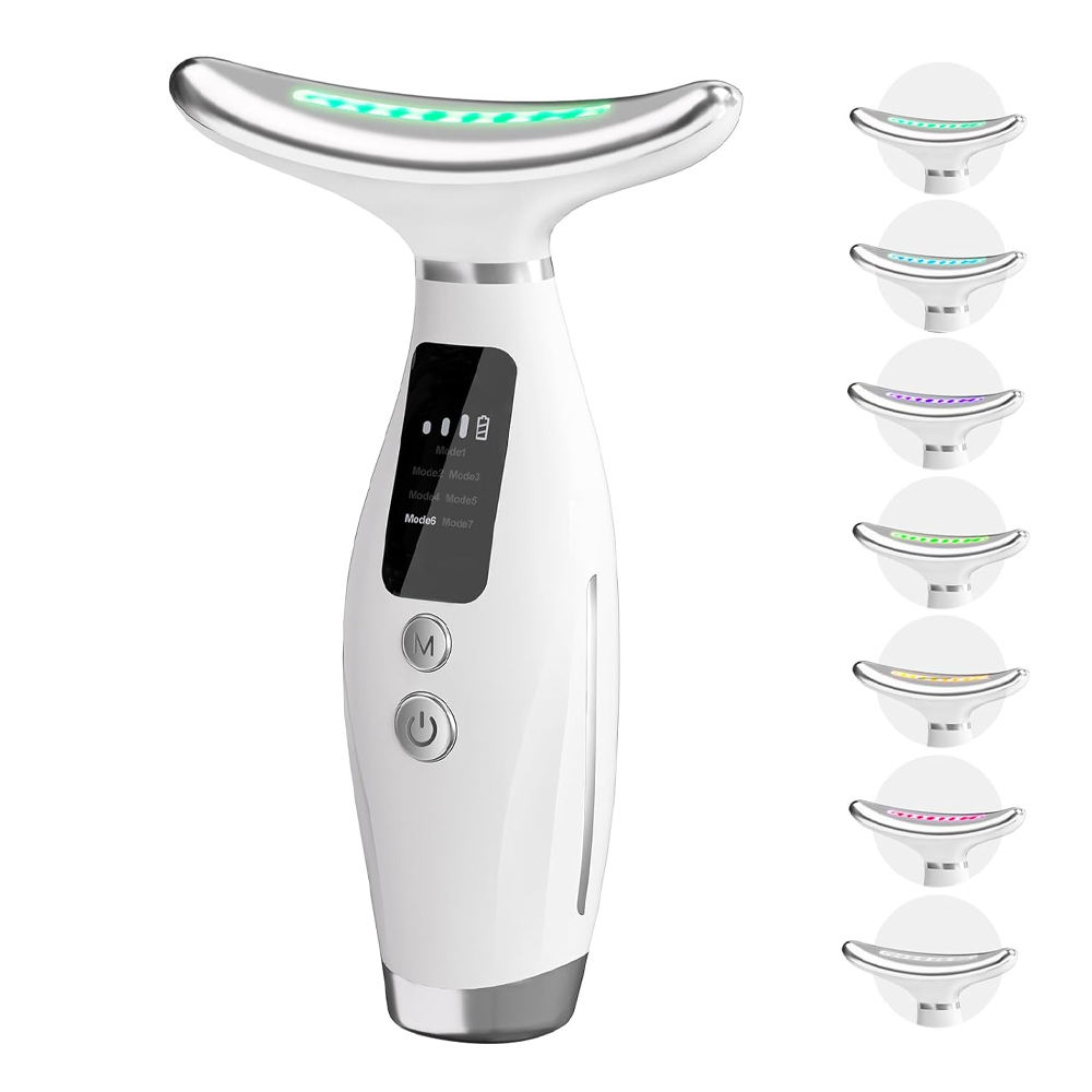 seven color beauty device for face and neck