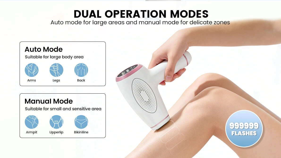 Haarentfernung 2 operation modes