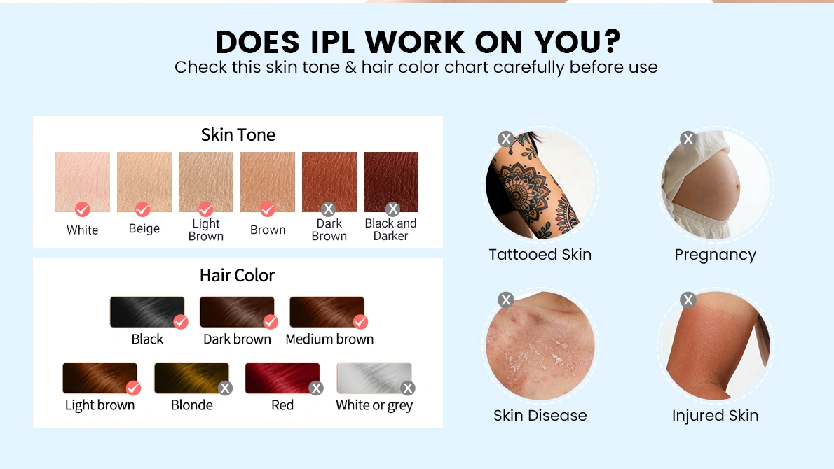 ipl hair removal device instructions