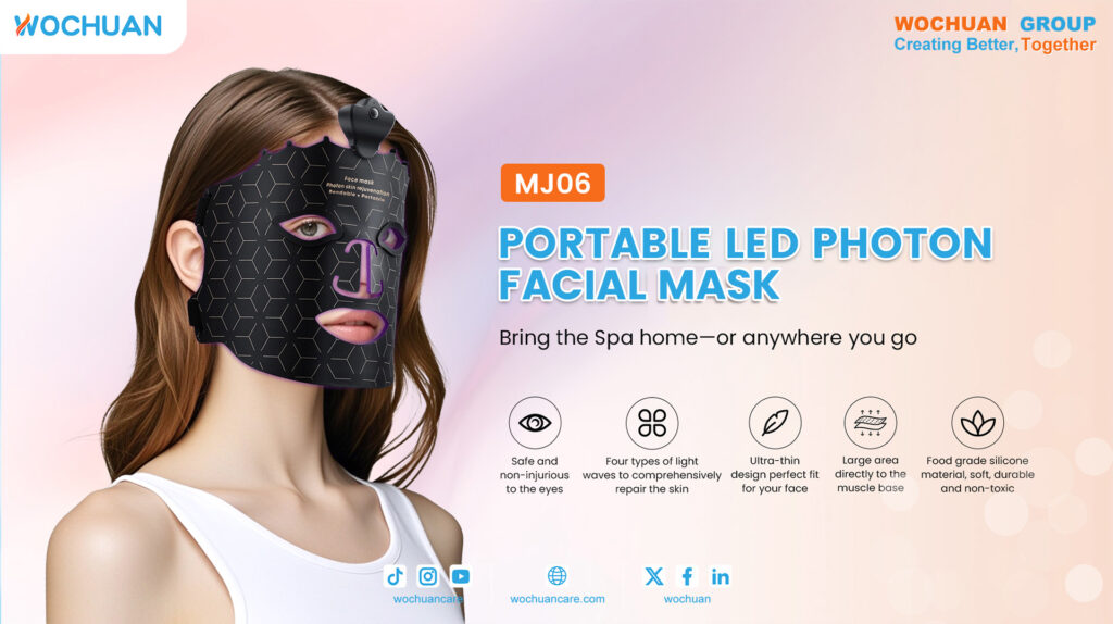 Wochuan led light mask for face