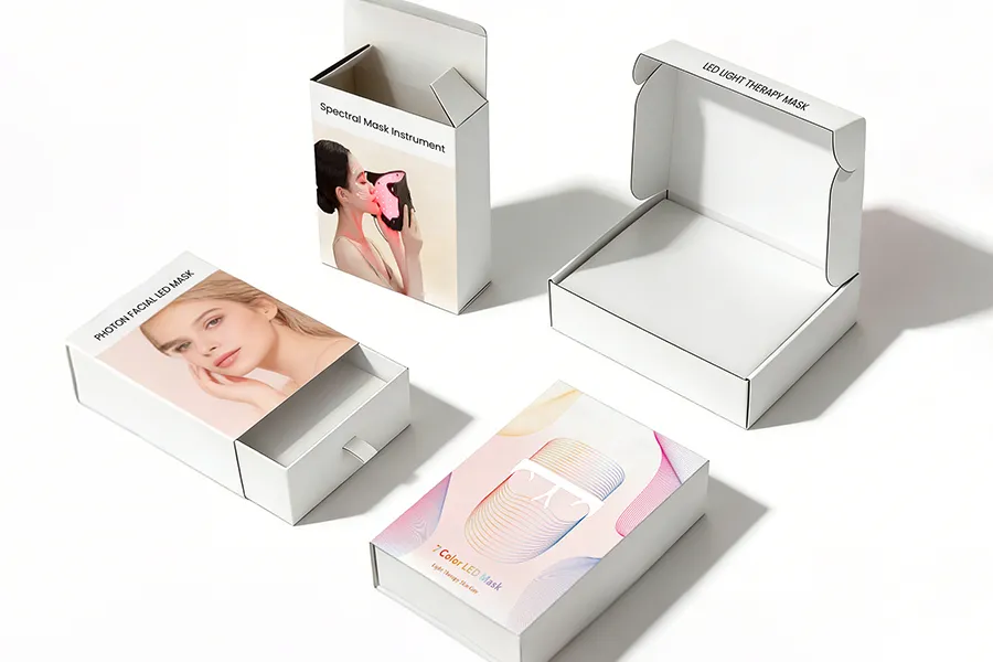 custom led facial mask package