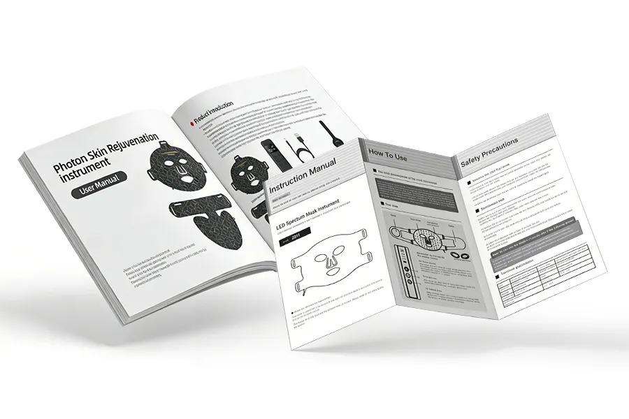 custom led facial mask user manual