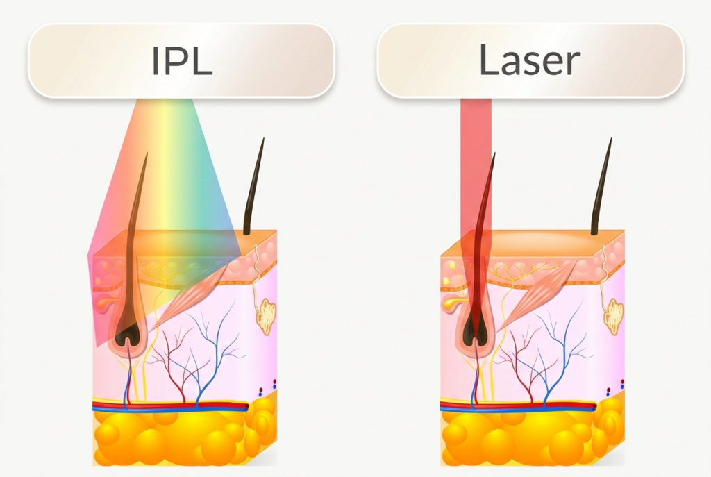 Is IPL the Same as Laser Hair Removal