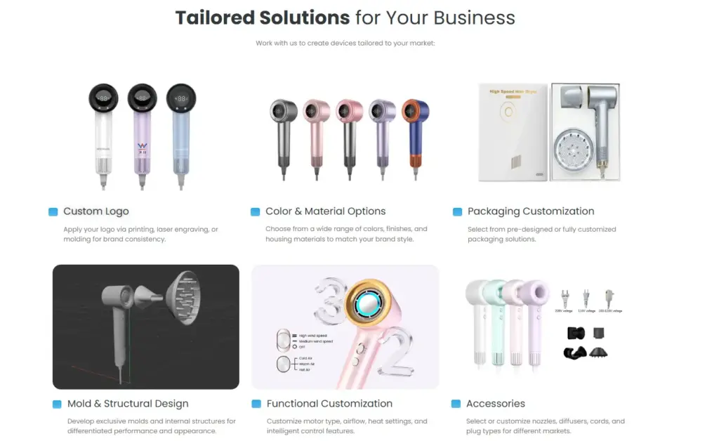 hair dryer OEM solution